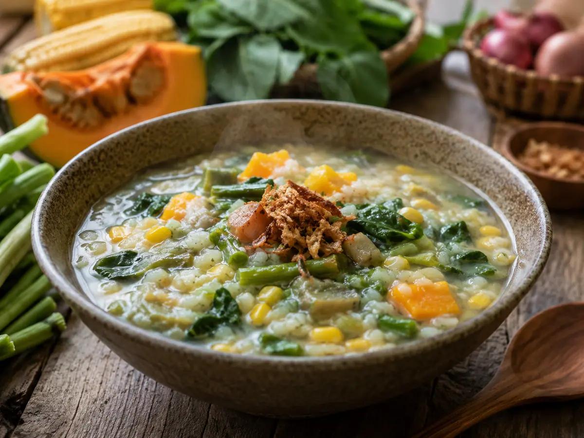 Resep Bubur Manado (Tinutuan) Sehat dan Kaya Serat