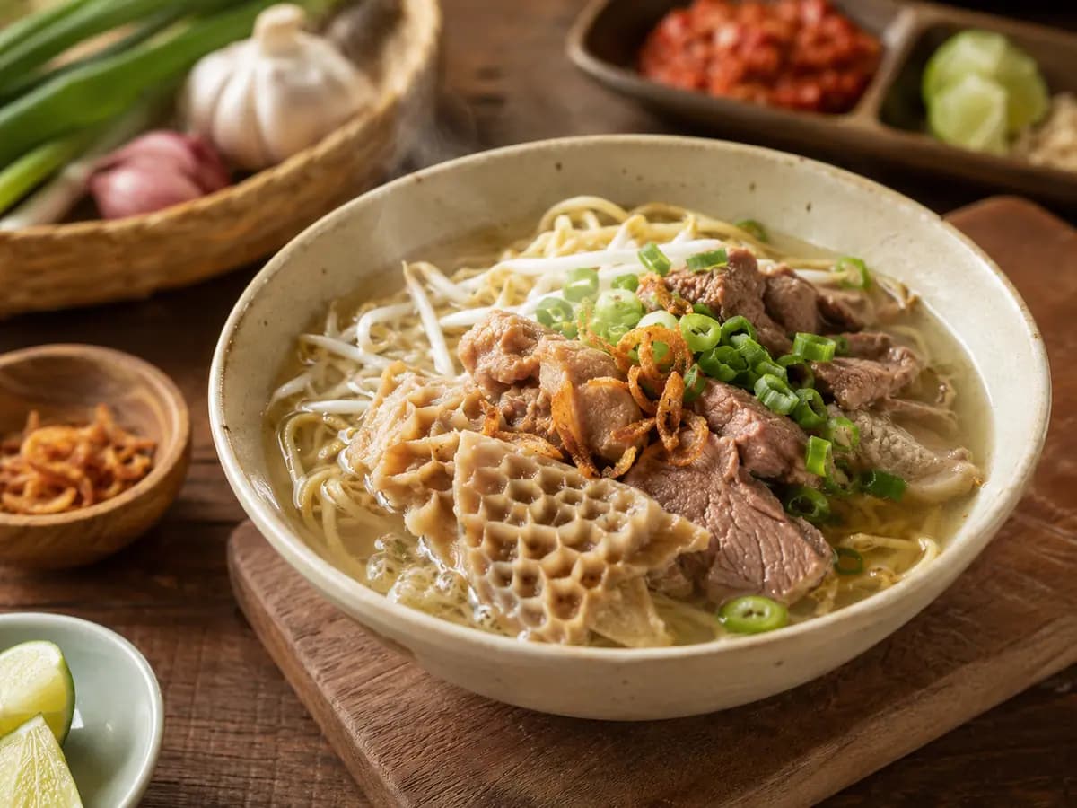 Resep Mie Kocok Bandung dengan Kuah Kaldu Sapi Gurih