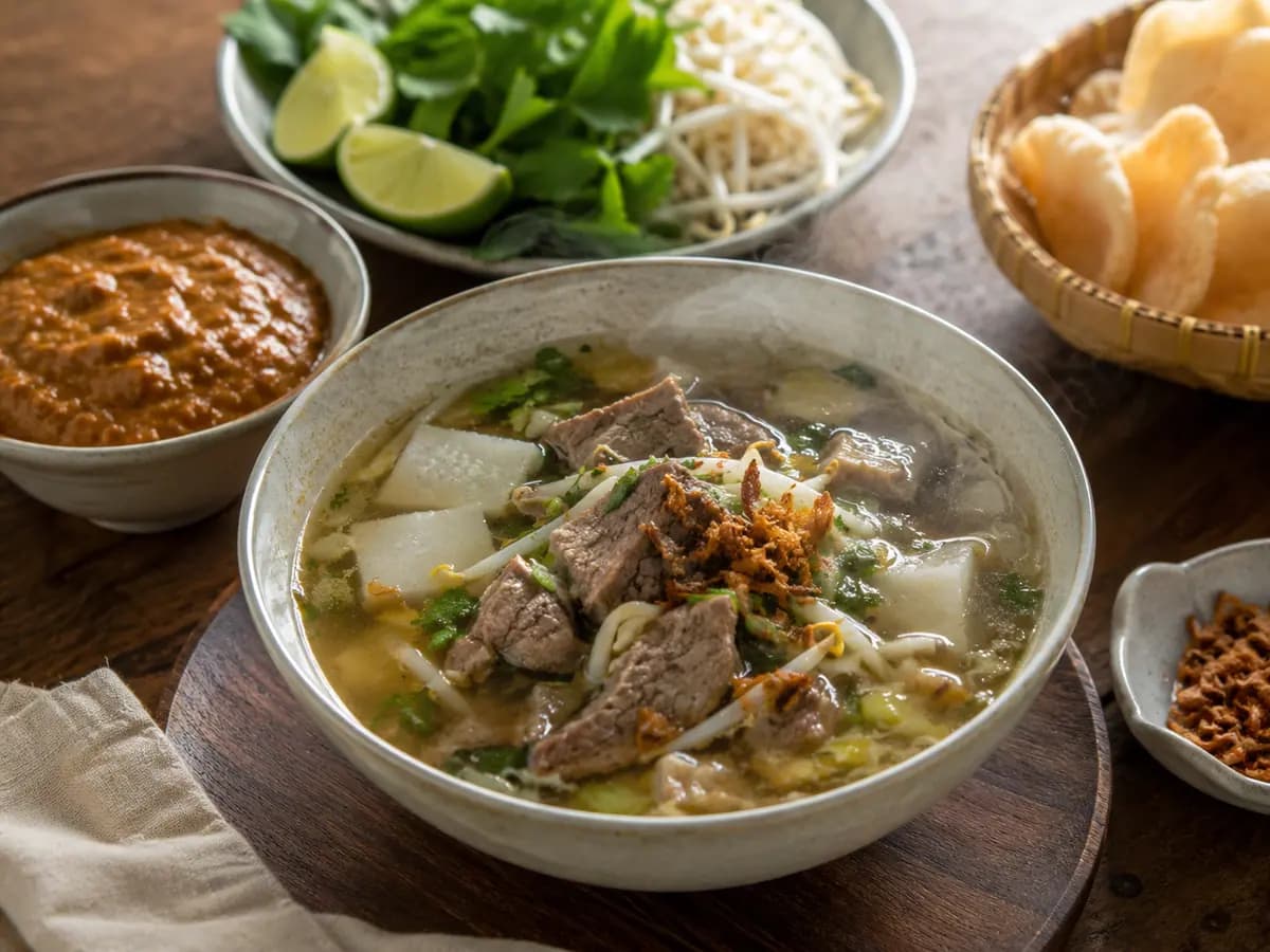 Soto Sokaraja: Resep Sroto Khas Banyumas Sambal Kacang