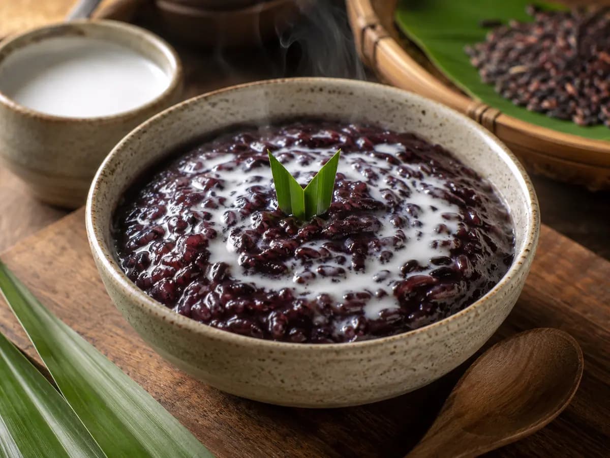 Resep Bubur Ketan Hitam Santan: Legit, Gurih, dan Empuk