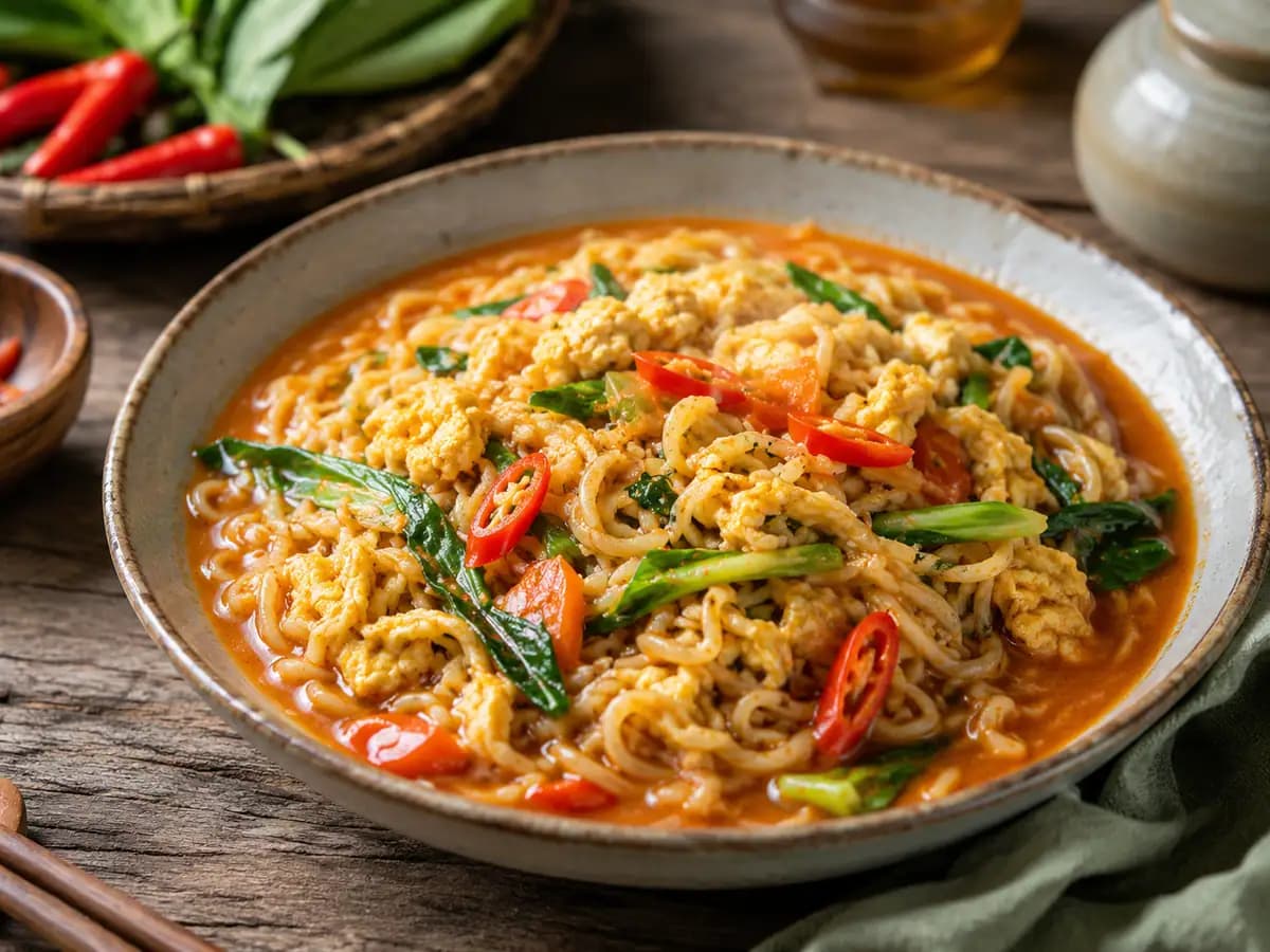 Resep Mie Pedas Nyemek Rumahan yang Bikin Nagih