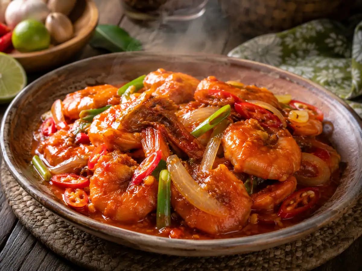 Resep Udang Saus Padang: Pedas Manis Ala Restoran