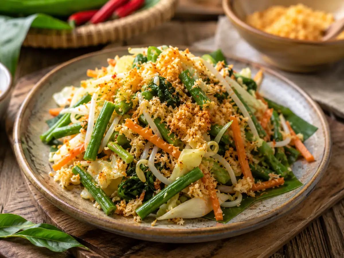 Resep Urap Sayur Kelapa Pedas Gurih yang Segar
