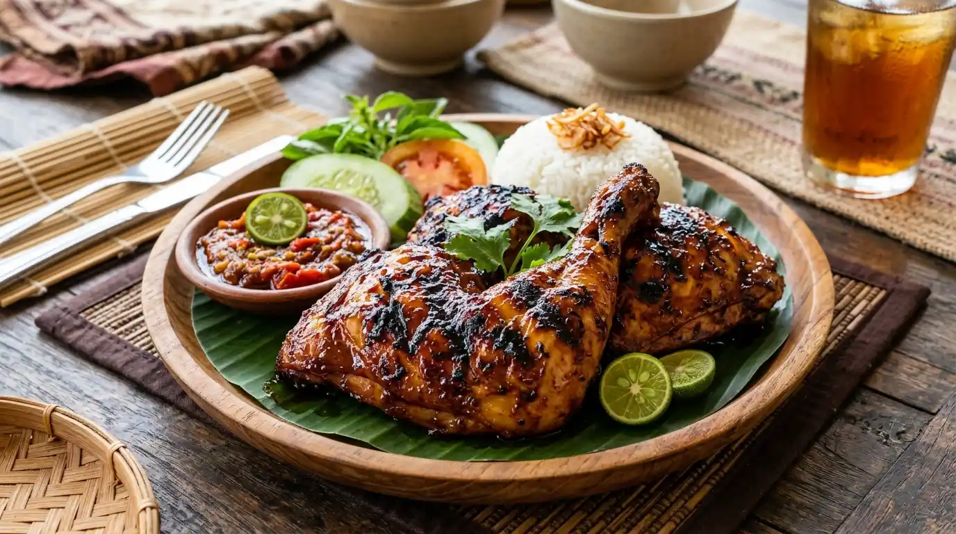 Ayam bakar kecap dengan bumbu meresap