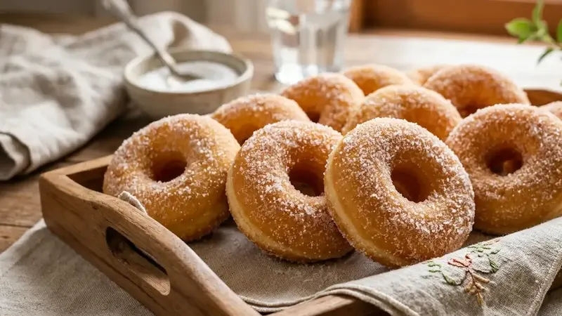 Donat kentang empuk dengan topping