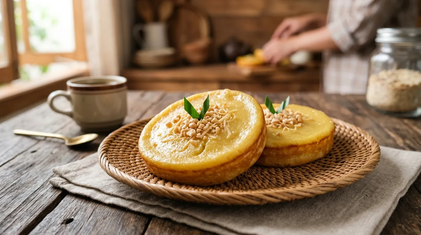 kue lumpur tradisional Indonesia dengan tekstur lembut