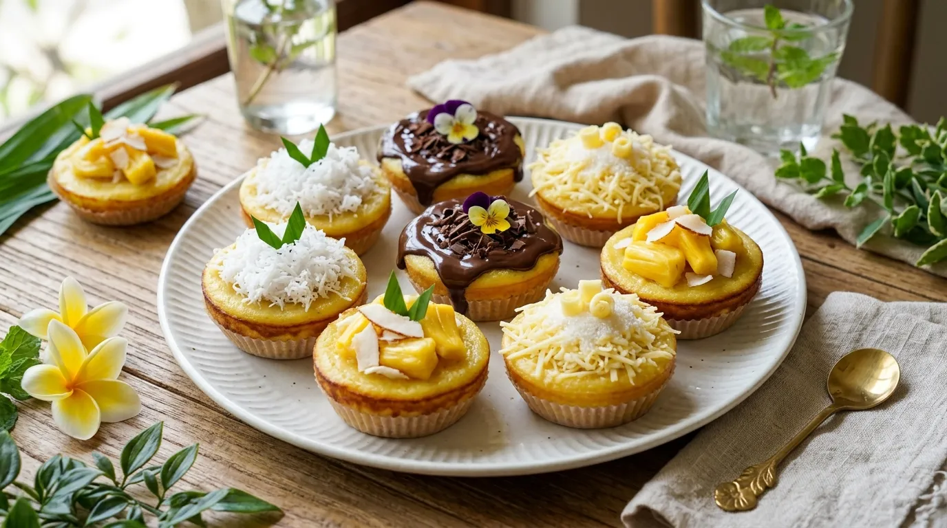 variasi kue lumpur modern dengan berbagai topping dan dekorasi menarik