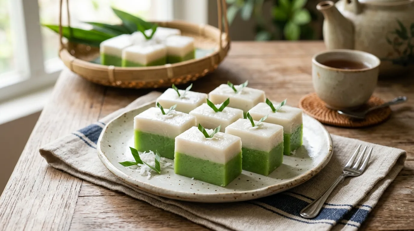 Kue talam lezat dengan lapisan rasa yang menggugah selera