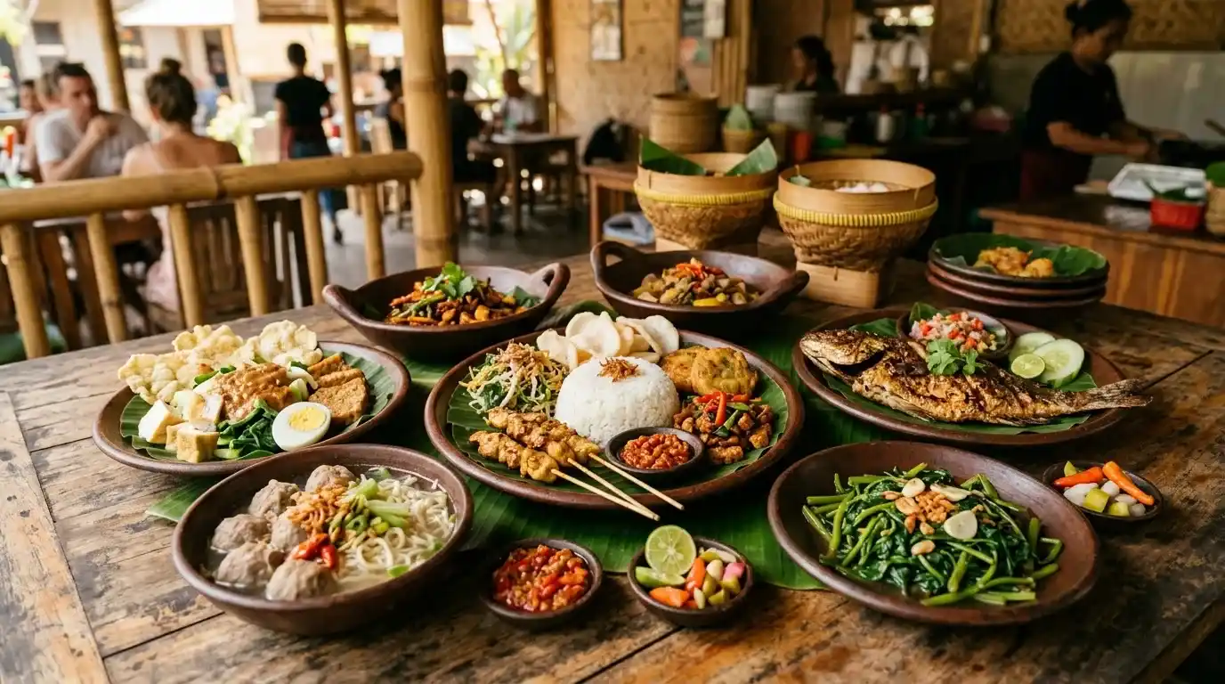 berbagai pilihan makan enak terdekat di warung lokal