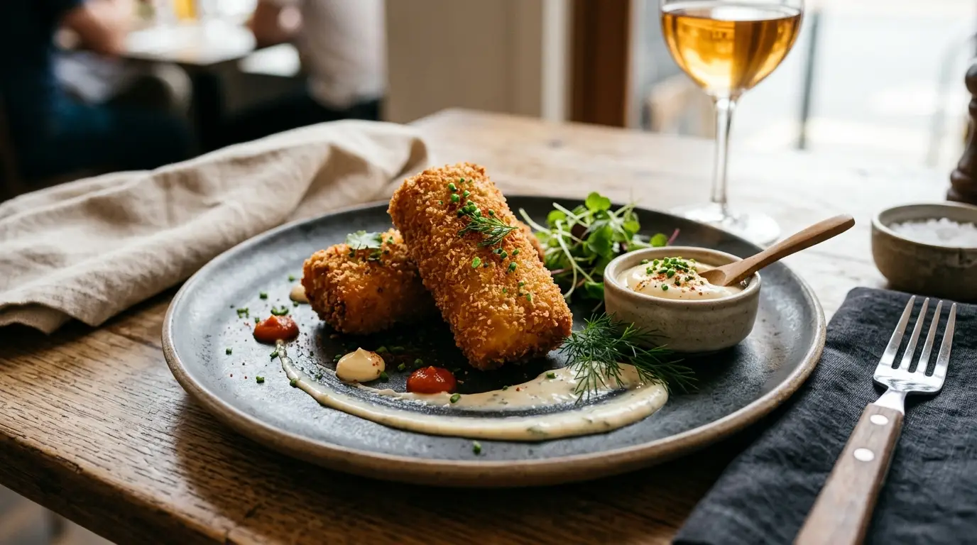 risoles mayo modern dengan presentasi elegan untuk hidangan istimewa