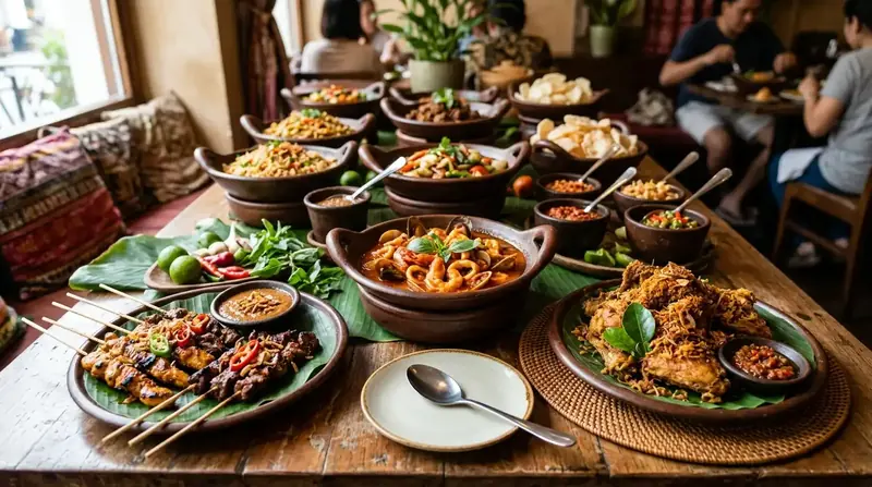 Berbagai jenis hidangan all-you-can-eat Indonesia yang menggugah selera