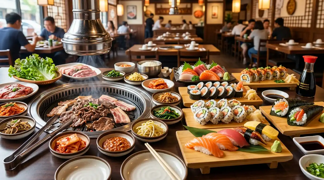 Menu hidangan populer all-you-can-eat Indonesia dengan berbagai pilihan