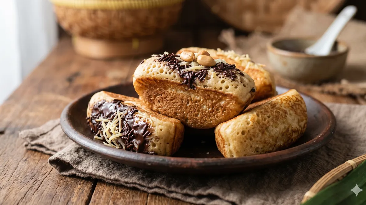 berbagai variasi topping kue pukis