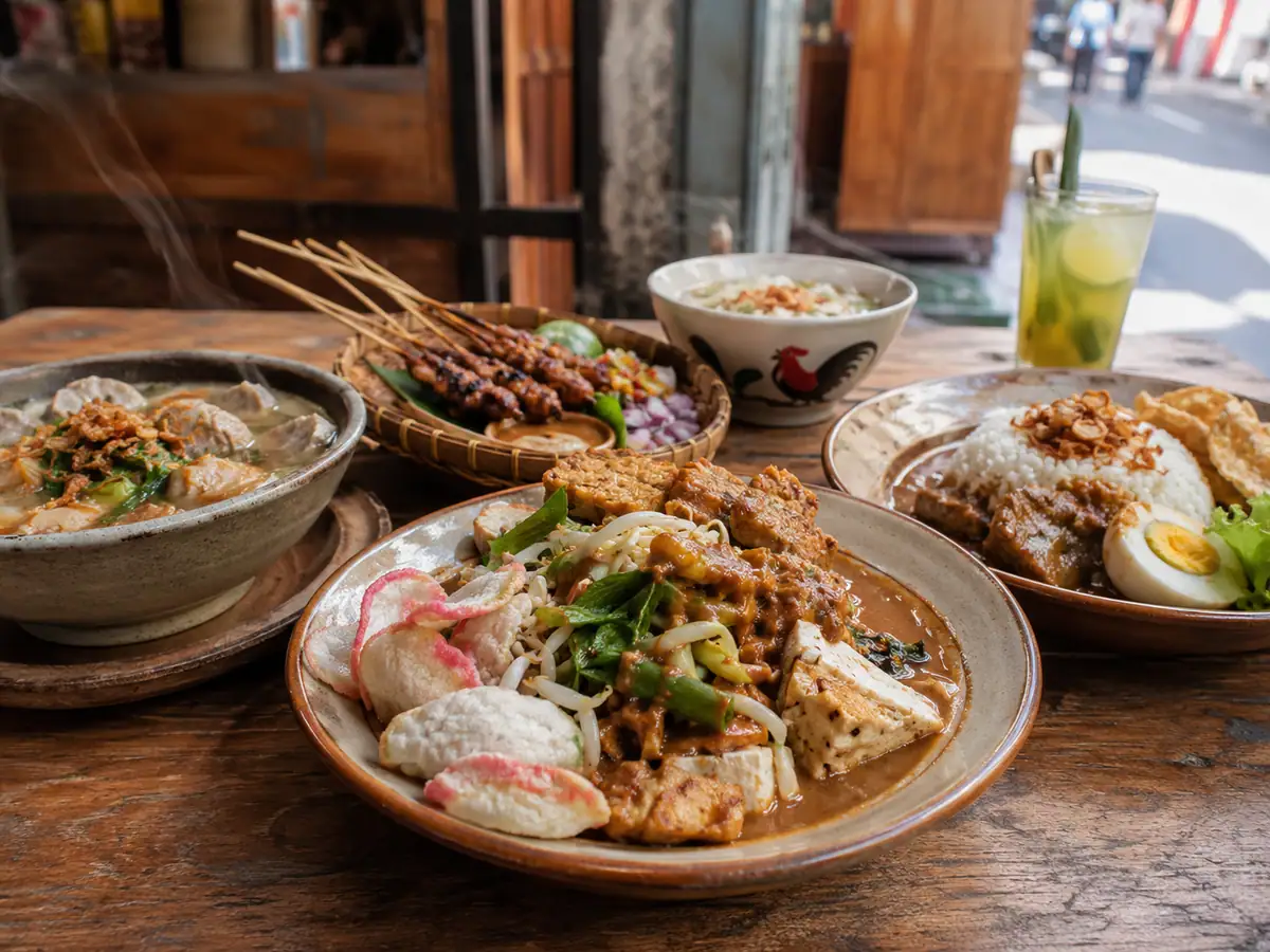 Suasana kawasan Suryakencana dalam rute kuliner Bogor
