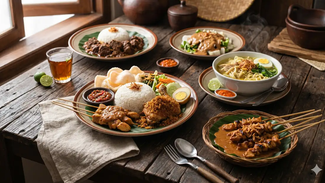 Makanan enak dan sehat Indonesia