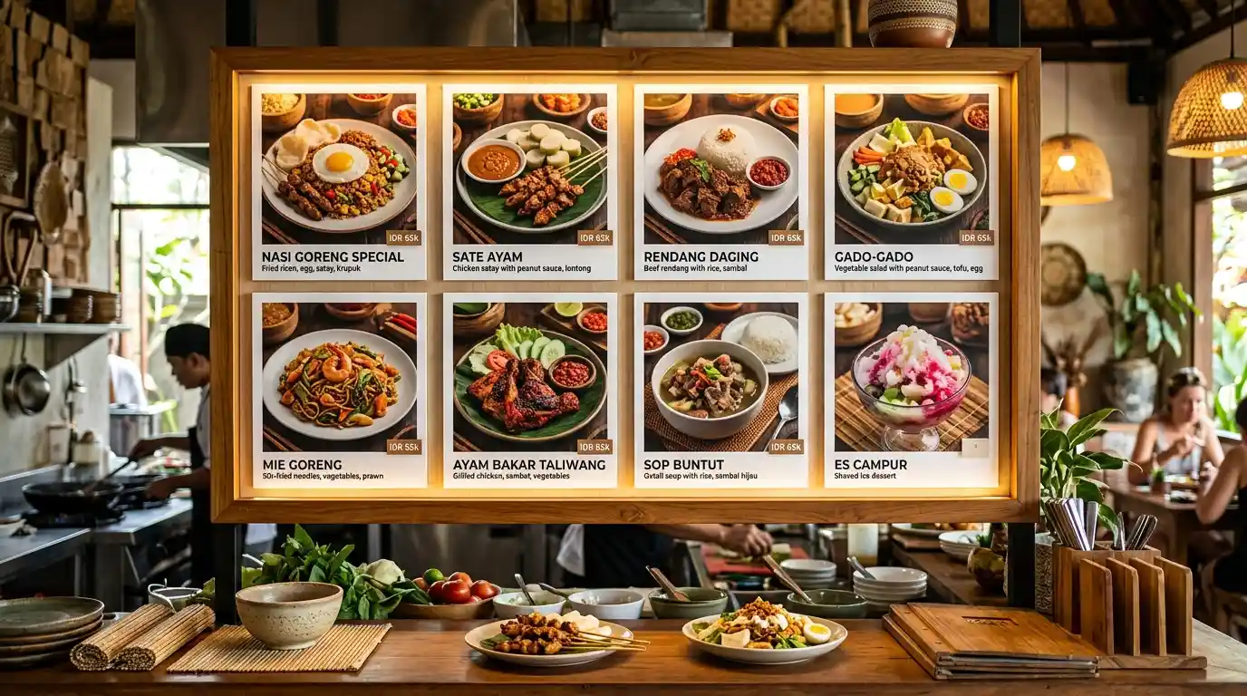 Menu makan sehat dengan komposisi sayuran, protein, dan karbohidrat seimbang