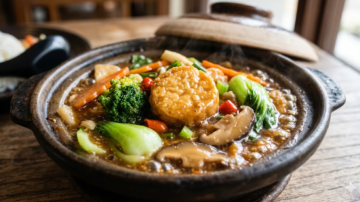Proses memasak sapo tahu